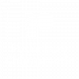 Poundbury Chiropractic logo in white